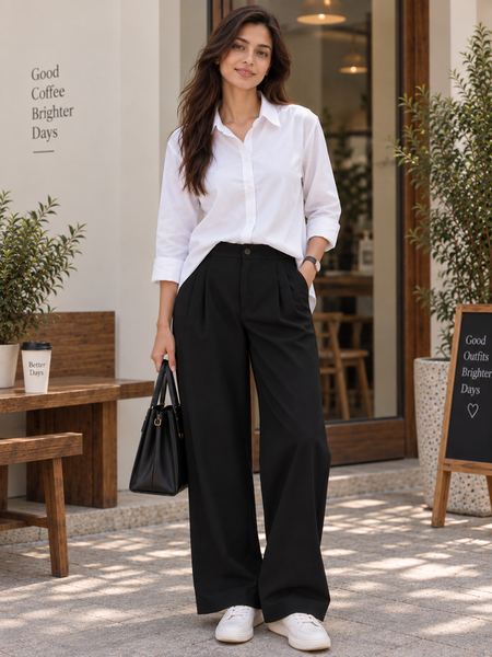 Indibelle Women’s Urban Chic Shirt & Trouser Co-Ord Set