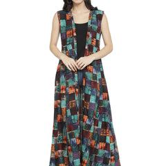 Indibelle Rayon Multicolour Printed Shrug