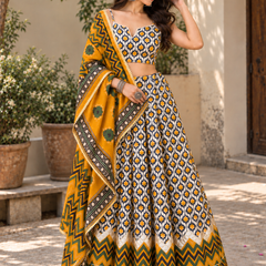 Mustard Muse Lehenga Set