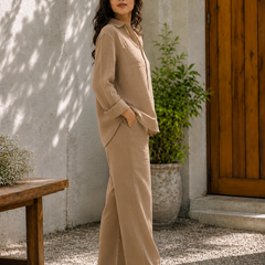 Indibelle Premium Double Gauze Cotton Relaxed-Fit Co-ord Set