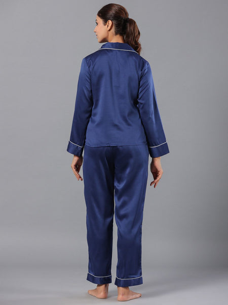 Range Forever Women Satin Solid Night Suit