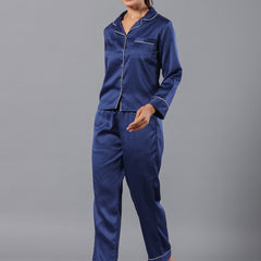 Range Forever Women Satin Solid Night Suit