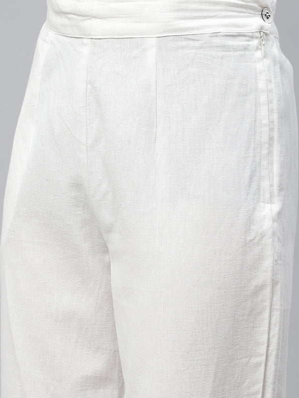 Indibelle Cotton Sea Green Lurex Floral Print Straight Kurta set