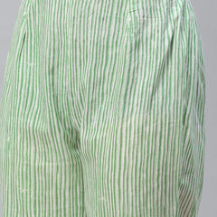 Indibelle Cotton Seagreen Tie Dye Print Kaftan Kurta set