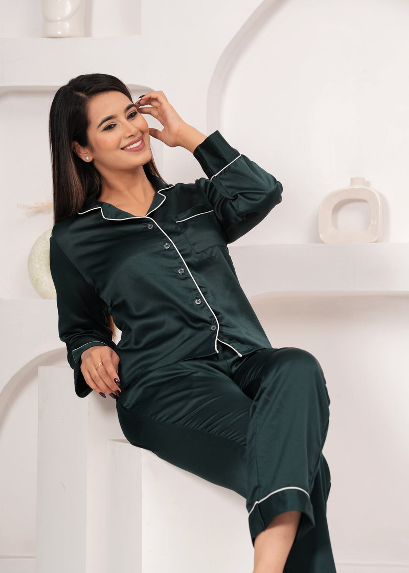 Range Forever Women Satin solid Night Suit