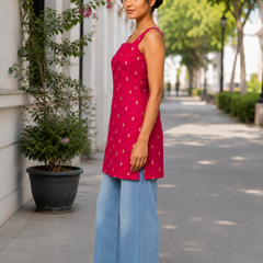 Indibelle Chatpati Silk Short Kurti