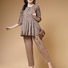 Indibelle Cotton Floral Print  Co-ord Set