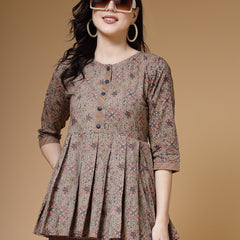 Indibelle-Brown-Floral-Co-ord-Set