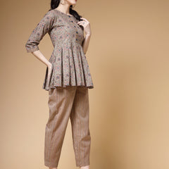 Indibelle-Brown-Floral-Co-ord-Set