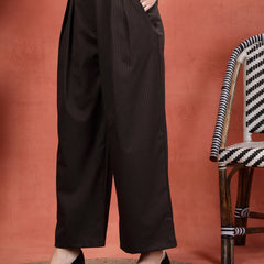 Indibelle Linen Corset With Flared Trousers (Brown)