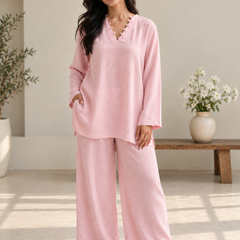 Indibelle Wrinkle Rayon Relaxed-Fit Co-ord Set