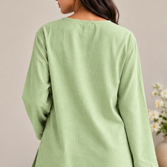 Indibelle Wrinkle Rayon Relaxed-Fit Co-ord Set