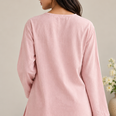 Indibelle Wrinkle Rayon Relaxed-Fit Co-ord Set