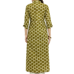 Indibelle Cotton Printed Long Cape (Blue)