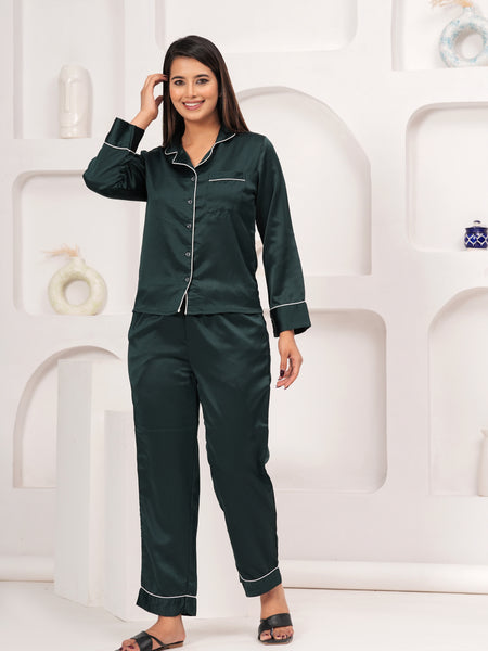 Range Forever Women Satin solid Night Suit