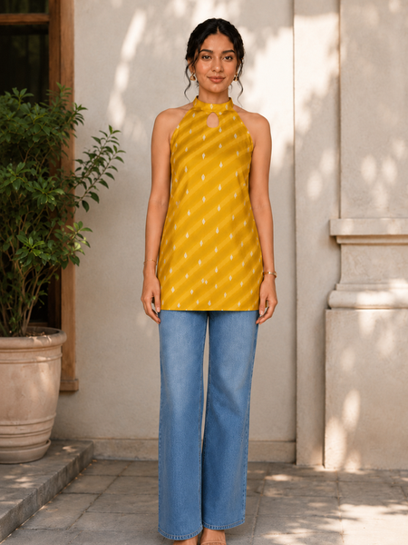 Indibelle Chatpati Silk Short Kurti