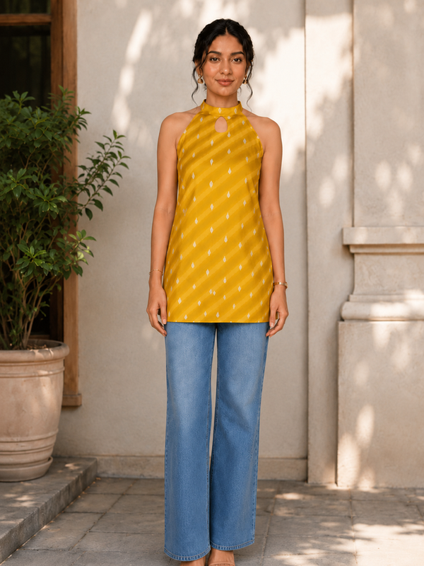 Indibelle Chatpati Silk Short Kurti