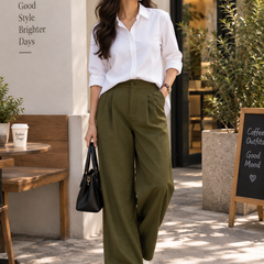 Indibelle Women’s Urban Chic Shirt & Trouser Co-Ord Set