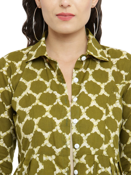 Indibelle Cotton Printed Long Cap