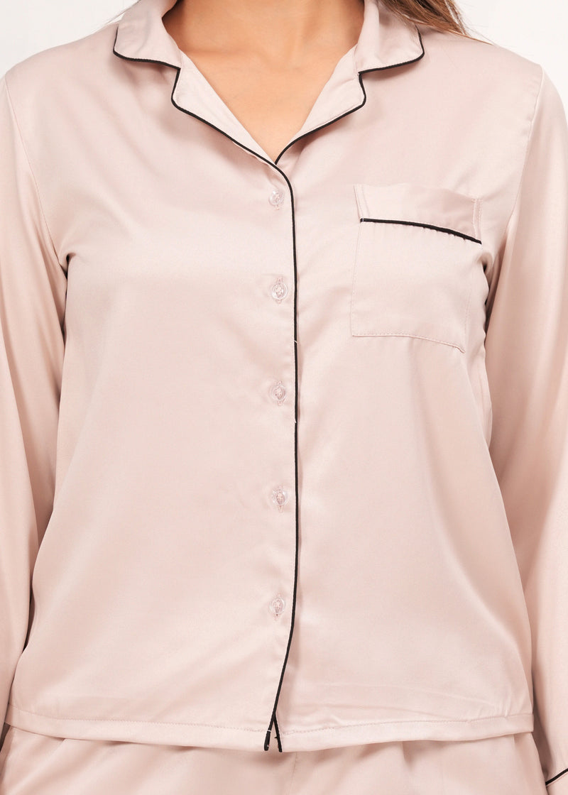 Range Forever Women Satin Solid Night Suit