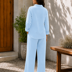 Indibelle Premium Double Gauze Cotton Relaxed-Fit Co-ord Set