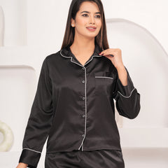 Range Forever Women Satin Solid Night Suit