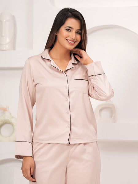 Range Forever Women Satin solid Night Suit