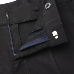 Indibelle Viscose Lycra Premium Straight Fit Trousers (Black)