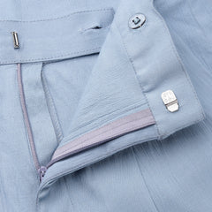 Indibelle Viscose Lycra Premium Straight Fit Trousers (Sky Blue)