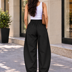 Indibelle Linen Blend Barrel Trouser