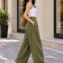 Indibelle Linen Blend Barrel Trouser