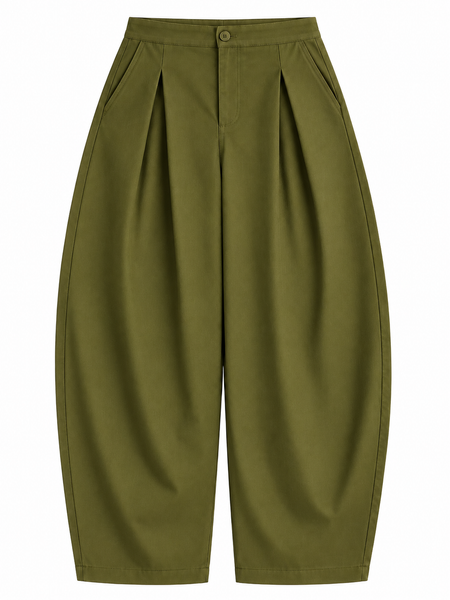 Indibelle Linen Blend Barrel Trouser