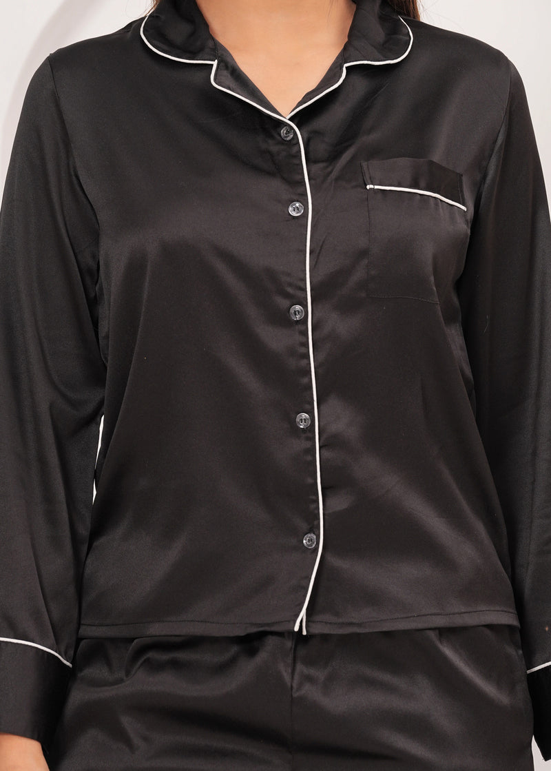 Range Forever Women Satin Solid Night Suit