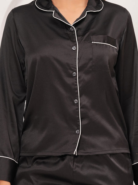 Range Forever Women Satin Solid Night Suit