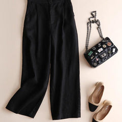 Women's High-Waisted Wide-Leg Trousers