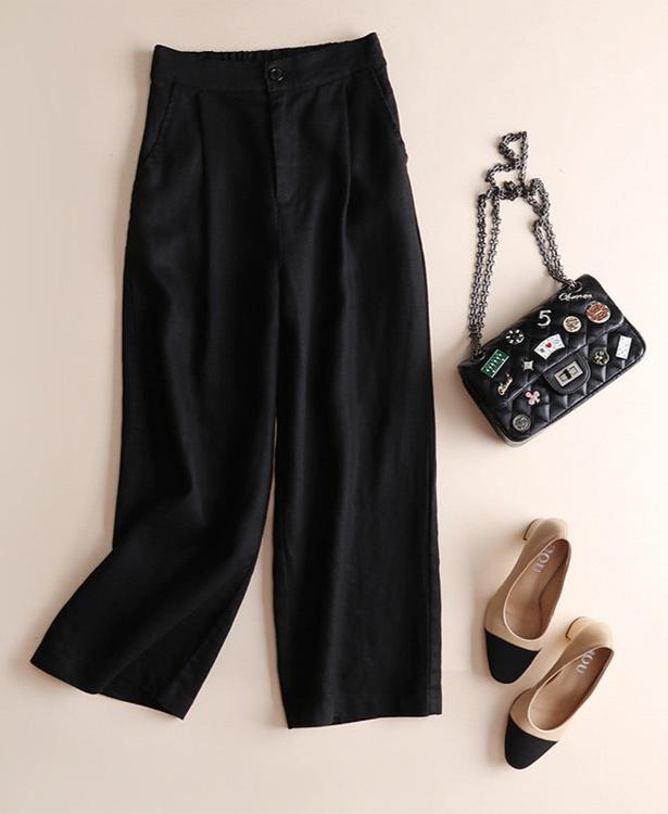 Women's High-Waisted Wide-Leg Trousers