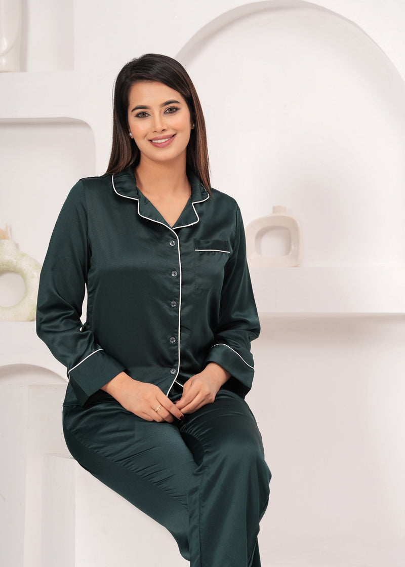 Range Forever Women Satin solid Night Suit
