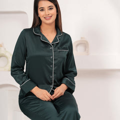 Range Forever Women Satin solid Night Suit
