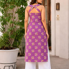 Indibelle Women’s Floral Printed Cotton Kurti