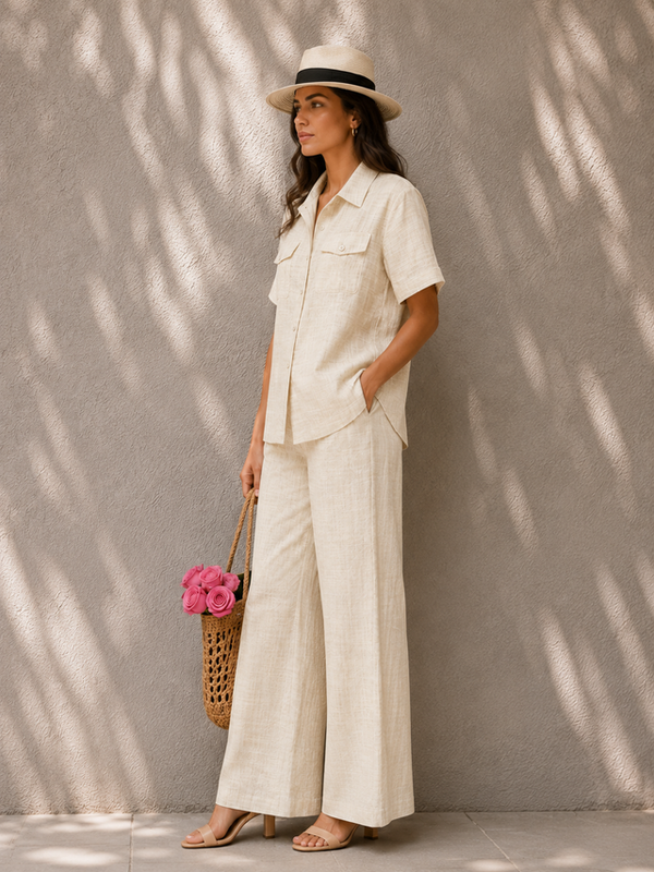 Indibelle Belgium Linen Co-ord Set