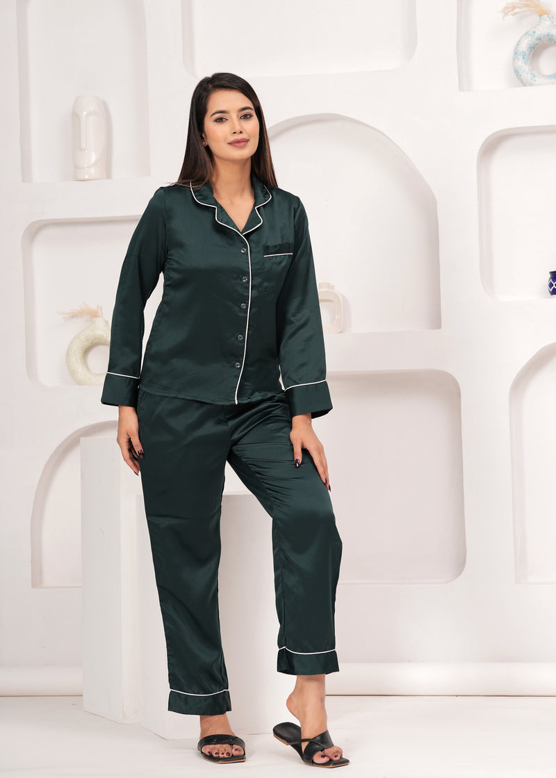 Range Forever Women Satin solid Night Suit