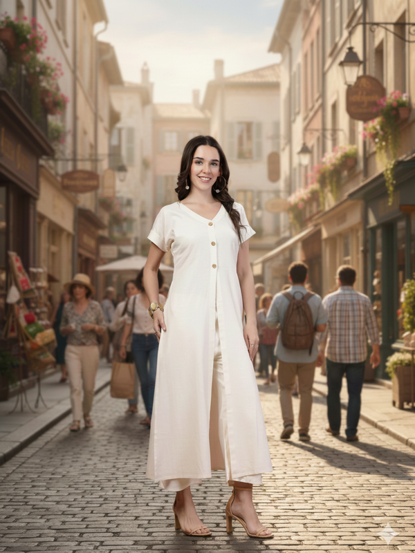 Indibelle Linen Touch Co-ord Set