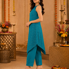 Indibelle Bandhani Print Modal Silk Kurta Set