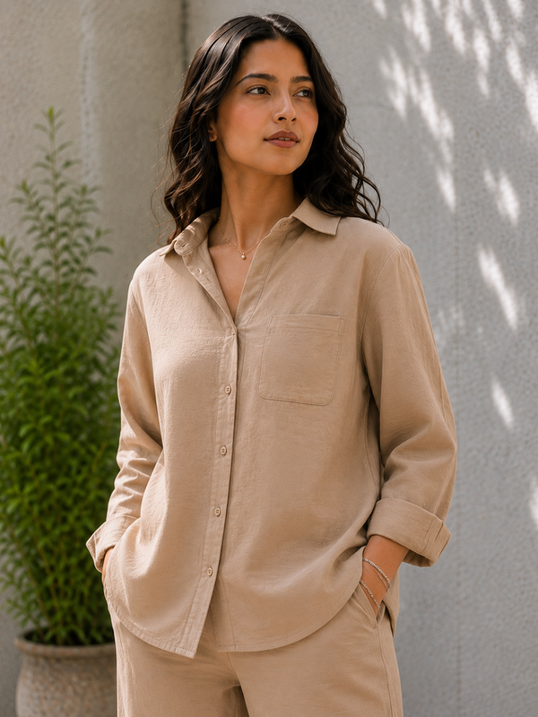 Indibelle Premium Double Gauze Cotton Relaxed-Fit Co-ord Set