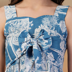 Indibelle Cotton Abstract Print Dress