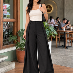 Indibelle Overlap Wide--Leg Trousers