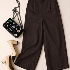 Women's High-Waisted Wide-Leg Trousers