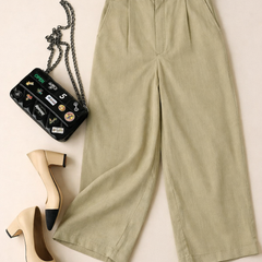 Women's High-Waisted Wide-Leg Trousers