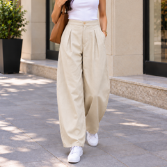 Indibelle Linen Blend Barrel Trouser