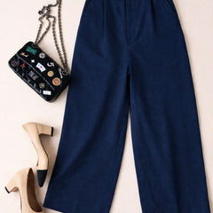 Women's High-Waisted Wide-Leg Trousers